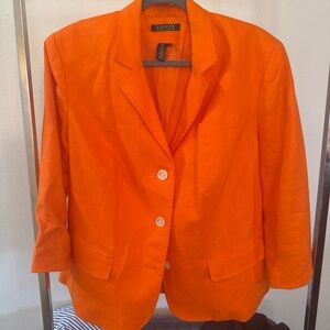 Ralph Lauren Bold Orange Blazer